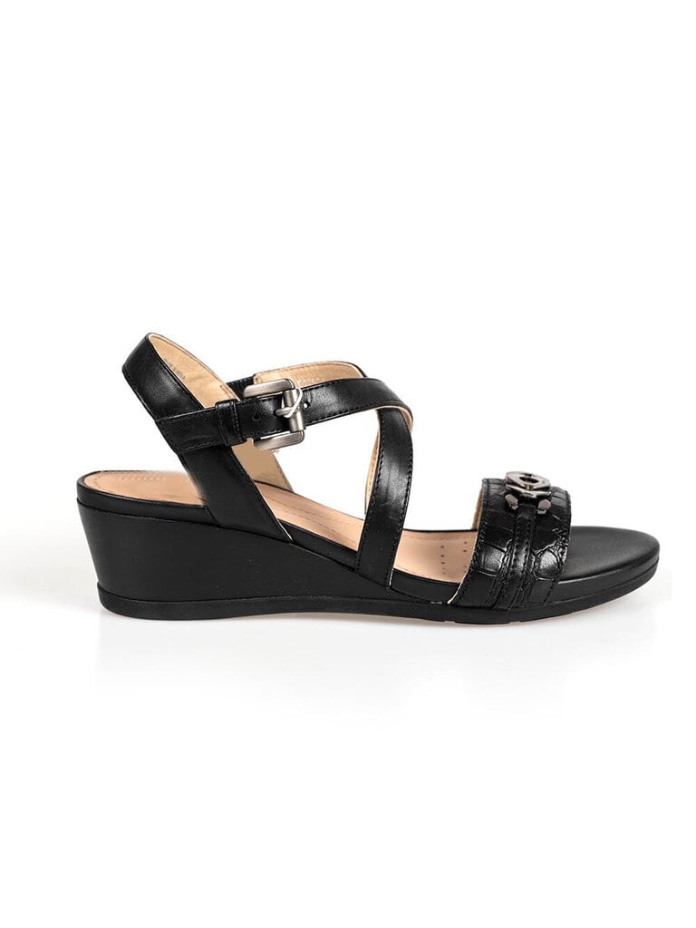 Sandaalid naistele Geox D928QA 0436Y, must hind ja info | Naiste sandaalid | kaup24.ee
