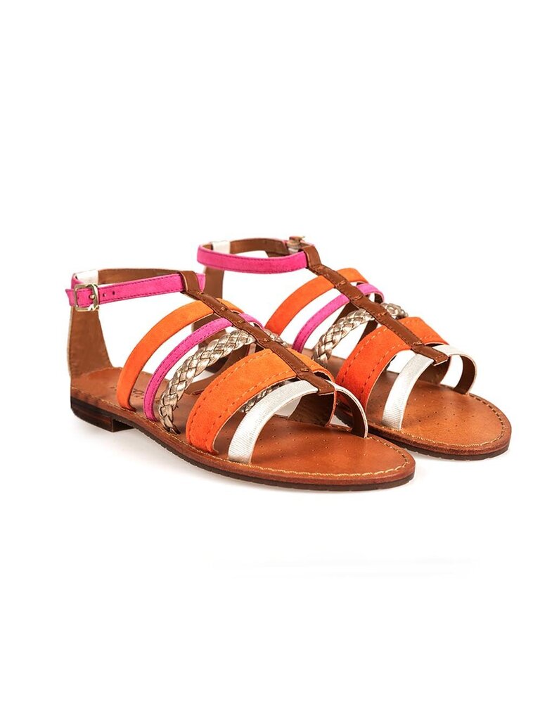 Sandaalid naistele Geox Sozy E D722CE 021PE, oranž hind ja info | Naiste sandaalid | kaup24.ee