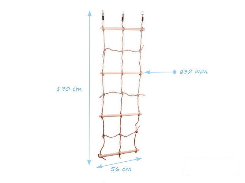 Ronimisvõrk puidust astmetega 560 x 320mm 4IQ hind ja info | Aiakiiged | kaup24.ee