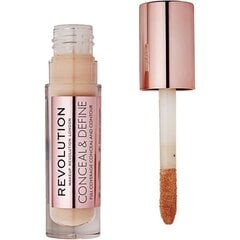 макияж Revolution Make Up Conceal & Define C1 (3,4 ml) цена и информация | Пудры, базы под макияж | kaup24.ee