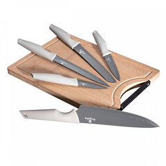 набор из 5 кухонных ножей со столиком berlinger haus bh-2838 цена и информация | Подставка для ножей Tescoma Woody, 21 см | kaup24.ee
