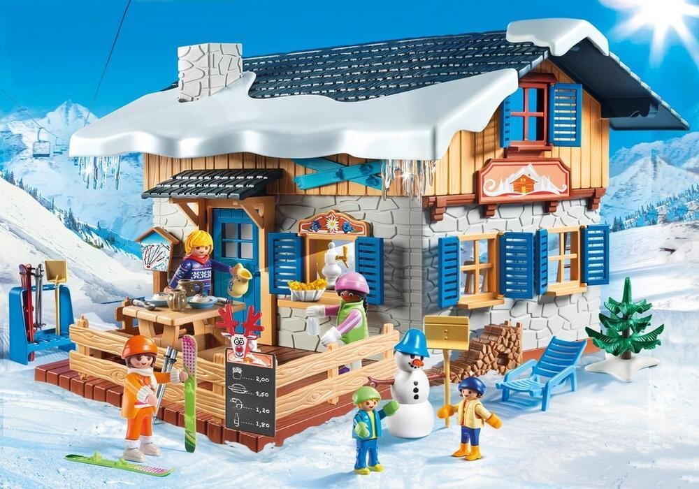 9280 PLAYMOBIL® Family Fun Suusakuurorti terrass цена и информация | Klotsid ja konstruktorid | kaup24.ee