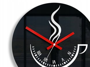 настенные часы черные цена и информация | Часы | kaup24.ee