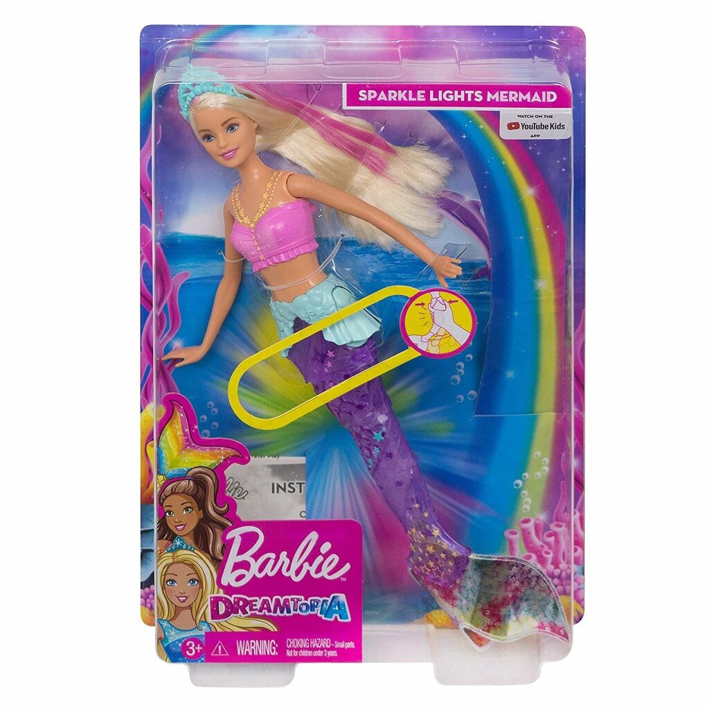 Barbie nukk särav merineitsi "Dreamtopia" GFL82 hind ja info | Tüdrukute mänguasjad | kaup24.ee