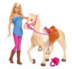 Nukk Barbie hobusega FXH13 hind ja info | Tüdrukute mänguasjad | kaup24.ee
