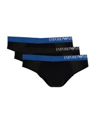 Emporio Armani Slipy 3 Pack - 111734 2F728 - Черный 111734 2F728 цена и информация | Мужские боксеры | kaup24.ee