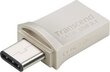 Flashdrive Transcend 64GB JetFlash 890, Silver Plating USB 3.1 Type C hind ja info | Mälupulgad | kaup24.ee