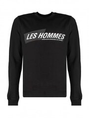 Les Hommes Толстовка с капюшоном - LLH401-758P | Round Neck Sweater - Черный  regular fit LLH401-758P | Round Neck Sweater цена и информация | Мужские толстовки | kaup24.ee