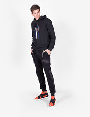 Les Hommes Толстовка с капюшоном Speed - LJH401-753E | Hoodie Speed - Черный  regular fit LJH401-753E | Hoodie Speed цена и информация | Мужские толстовки | kaup24.ee