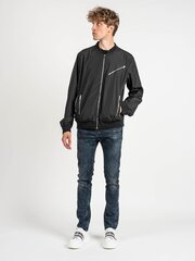 Les Hommes Куртка Bomber - LKO102 250U | Light Weight Nylon Bomber with Multiple Zips - ЧерныйГрафит  regular fit LKO102 250U | Light Weight Nylon Bomber with Multiple Zips цена и информация | Мужские куртки | kaup24.ee