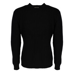 Les Hommes Свитер - LHK108 647U | Round Neck Asymetric Sweater - Черный  regular fit LHK108 647U | Round Neck Asymetric Sweater цена и информация | Мужские свитера | kaup24.ee