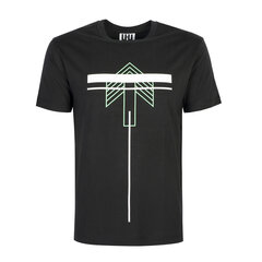 Les Hommes T-shirt - UIT206 700P | Front Printed Arrow T-Shirt - Черный  regular fit UIT206 700P | Front Printed Arrow T-Shirt цена и информация | Мужские футболки | kaup24.ee