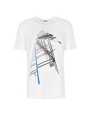 Les Hommes T-shirt City - URG820P UG814 | Oversized T-Shirt - Белый  loose fit URG820P UG814 | Oversized T-Shirt цена и информация | Мужские футболки | kaup24.ee