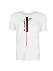 Les Hommes T-shirt Vertical Line - LJT201 700P | Vertical Line - Белый  regular fit LJT201 700P | Vertical Line цена и информация | Мужские футболки | kaup24.ee