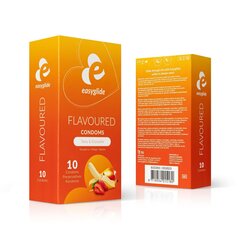 Презервативы EasyGlide Flavored Condoms, 10 шт. цена и информация | Презервативы | kaup24.ee