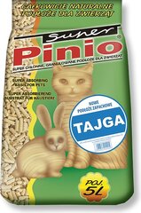 Наполнитель из древесной щепы Super Pinio Tajga, 5л. цена и информация | Наполнители для туалета | kaup24.ee