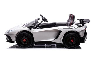 Kahekohaline laste elektriauto Lamborghini Aventador SV Strong vehicle, valge hind ja info | Laste elektriautod | kaup24.ee