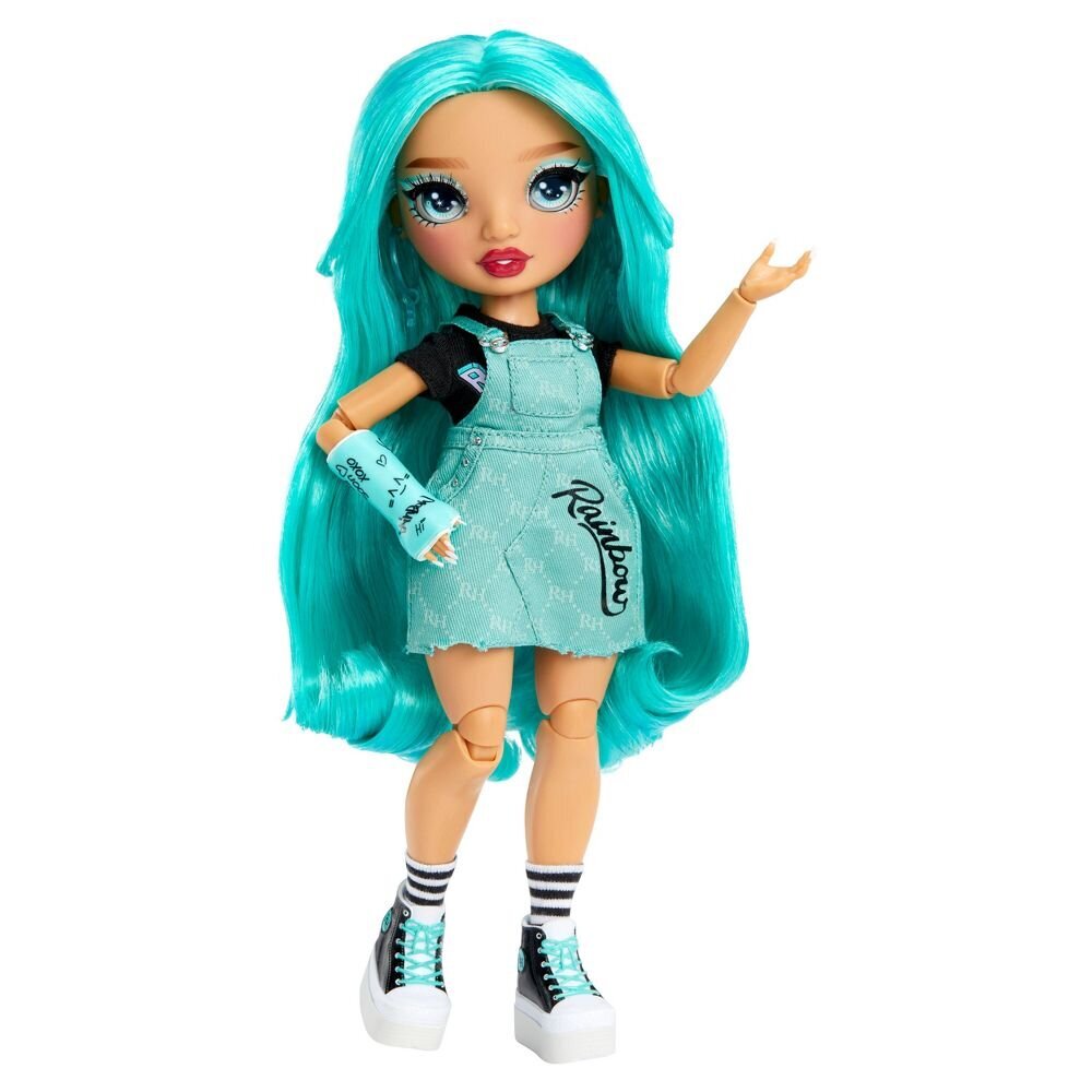 Rainbow High Junior High New Friends Fashion Skater Doll Blu Brooks koos rula lauaga hind ja info | Tüdrukute mänguasjad | kaup24.ee