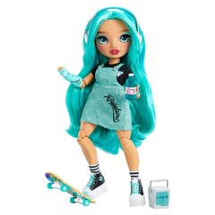 Rainbow High Junior High New Friends Fashion Skater Doll Blu Brooks koos rula lauaga hind ja info | Tüdrukute mänguasjad | kaup24.ee