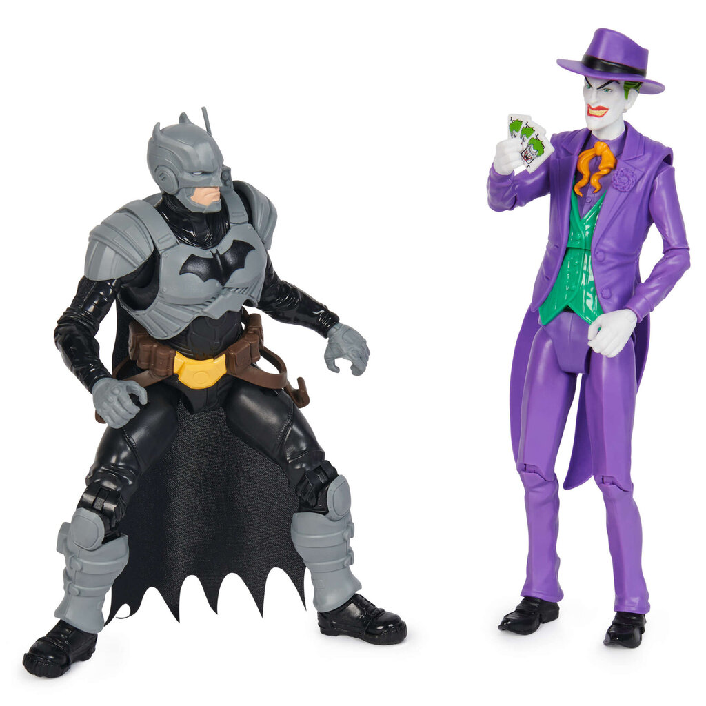 Suur 2-in-1 DC Comics Batman vs. Joker 30 cm figuuride ja tarvikute komplekt hind ja info | Poiste mänguasjad | kaup24.ee