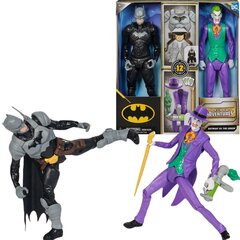 Suur 2-in-1 DC Comics Batman vs. Joker 30 cm figuuride ja tarvikute komplekt hind ja info | Poiste mänguasjad | kaup24.ee