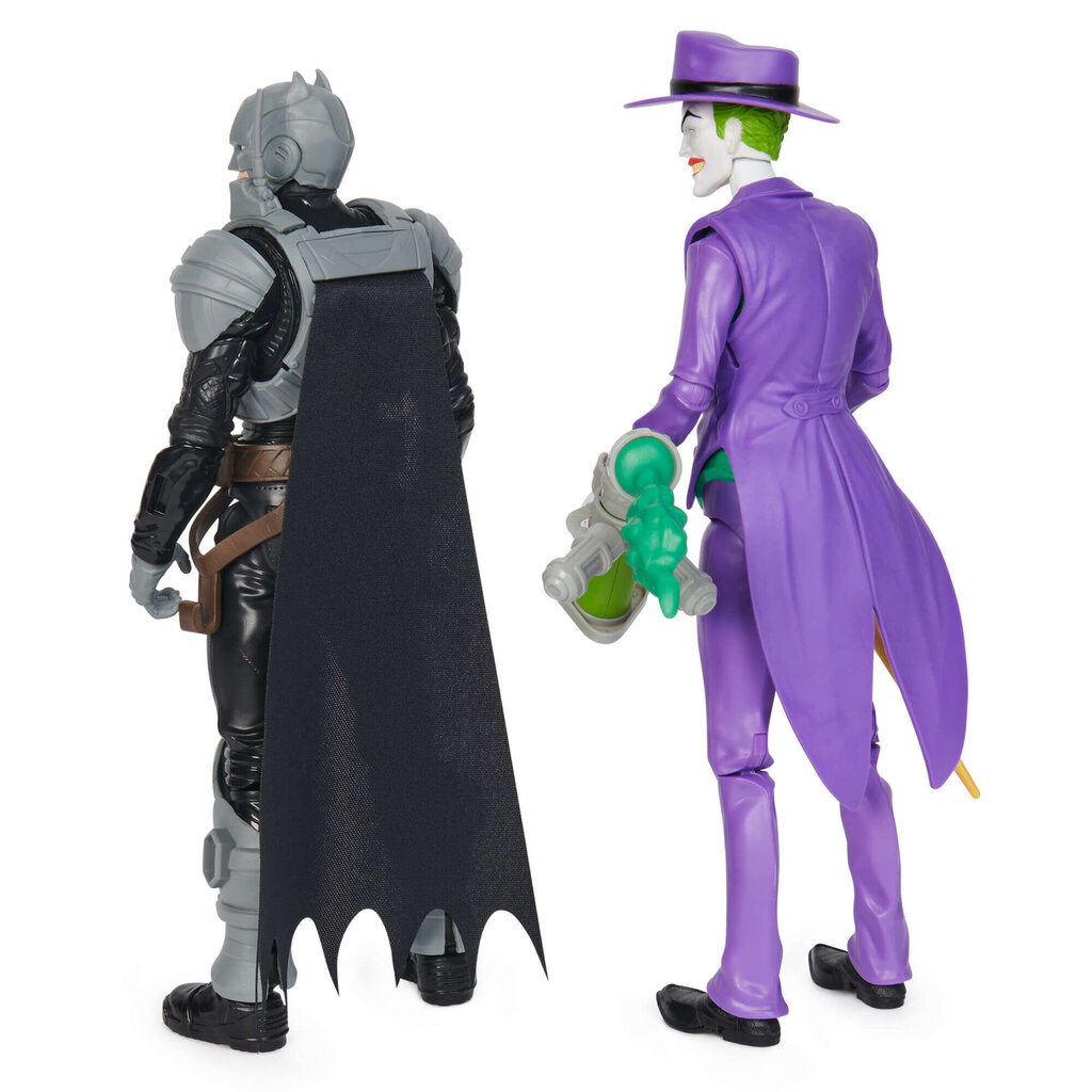 Suur 2-in-1 DC Comics Batman vs. Joker 30 cm figuuride ja tarvikute komplekt hind ja info | Poiste mänguasjad | kaup24.ee