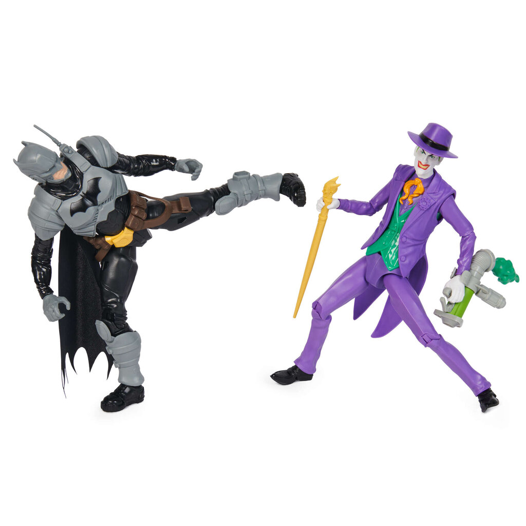 Suur 2-in-1 DC Comics Batman vs. Joker 30 cm figuuride ja tarvikute komplekt hind ja info | Poiste mänguasjad | kaup24.ee