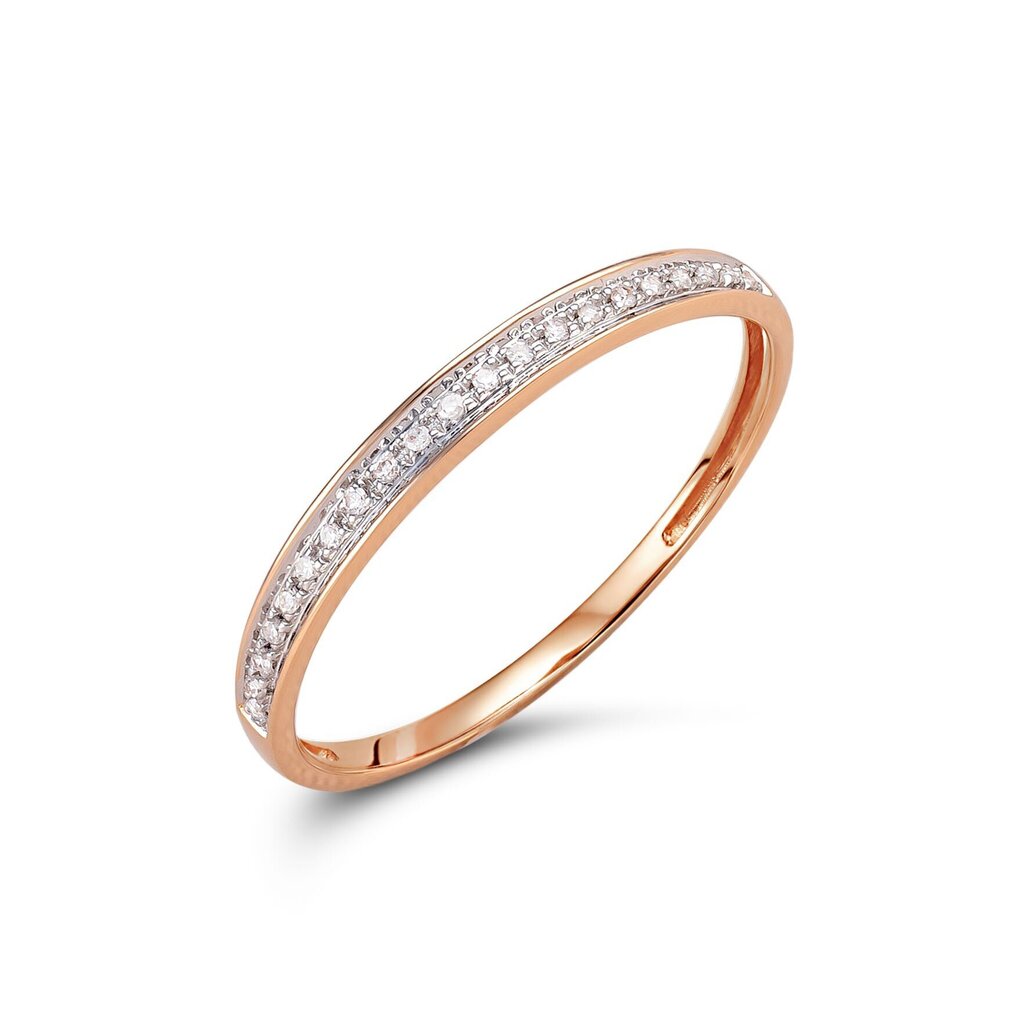 Kuldsõrmus teemantidega naistele 0012847400078 hind ja info | Sõrmused | kaup24.ee