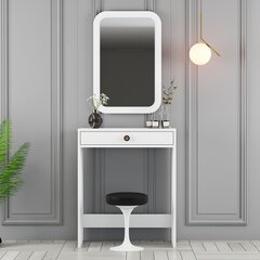 Макияжный столик Asir, 70x40x84.7 см, белый цена и информация | Туалетные столики | kaup24.ee