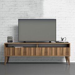 ТВ-блок Asir, 150х30х50 см, темно-коричневый цена и информация | Тумбы под телевизор | kaup24.ee
