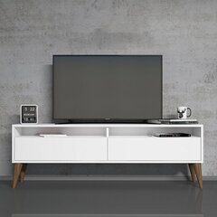 ТВ-блок, Асир, 150х30х50 см, белый цена и информация | Тумбы под телевизор | kaup24.ee