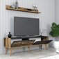 TV-alus Asir, 140x35x45 cm, pruun/hall hind ja info | TV alused | kaup24.ee