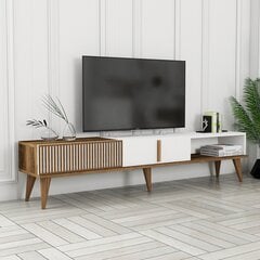 TV alus Asir, 180x40x35 cm, pruun/valge hind ja info | TV alused | kaup24.ee