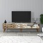 TV alus Asir, 180x35x45 cm, pruun/valge/marmor цена и информация | TV alused | kaup24.ee