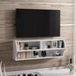 TV alus Asir, 124x44x27 cm, valge цена и информация | TV alused | kaup24.ee