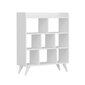 Raamaturiiul Asir, 90x105x30 cm, valge hind ja info | Riiulid | kaup24.ee
