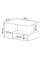 Kohvilaud Asir, 90x48,6x60 cm, valge/marmor hind ja info | Diivanilauad | kaup24.ee