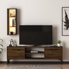 TV alus Asir, 150x48x29.6 cm, pruun цена и информация | Тумбы под телевизор | kaup24.ee