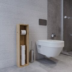Ванная комната Asir, 25x100x9 см, коричневый цена и информация | Шкафчики для ванной | kaup24.ee