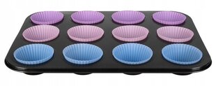 Silikoonvormidega küpsetusplaat koogikeste jaoks hind ja info | Ahjuvormid ja küpsetustarvikud | kaup24.ee