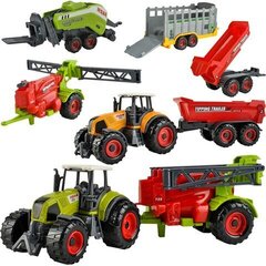 Комплект сельскохозяйственных машин, 6 шт. цена и информация | Игрушки для мальчиков | kaup24.ee