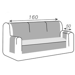 Belmarti diivanikate 160 cm цена и информация | Чехлы для мебели | kaup24.ee