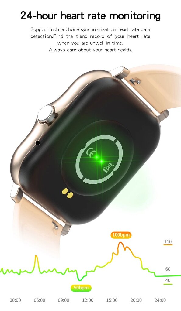 Livman Y13 Gold цена и информация | Nutikellad (smartwatch) | kaup24.ee