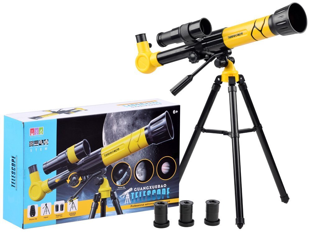 Teleskoop lastele statiivil 20x30x40x hind ja info | Mikroskoobid ja teleskoobid | kaup24.ee