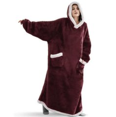 Одеяло с рукавами, красное в клетку цена и информация | Покрывала, пледы | kaup24.ee