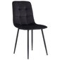Polsterdatud tool, Kate, Viking, must цена и информация | Söögilaua toolid, köögitoolid | kaup24.ee