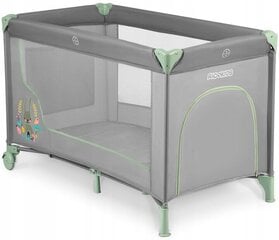 Кроватка для путешествий Ricokids 125 x 65 x 78 см, серая цена и информация | Детские кроватки | kaup24.ee