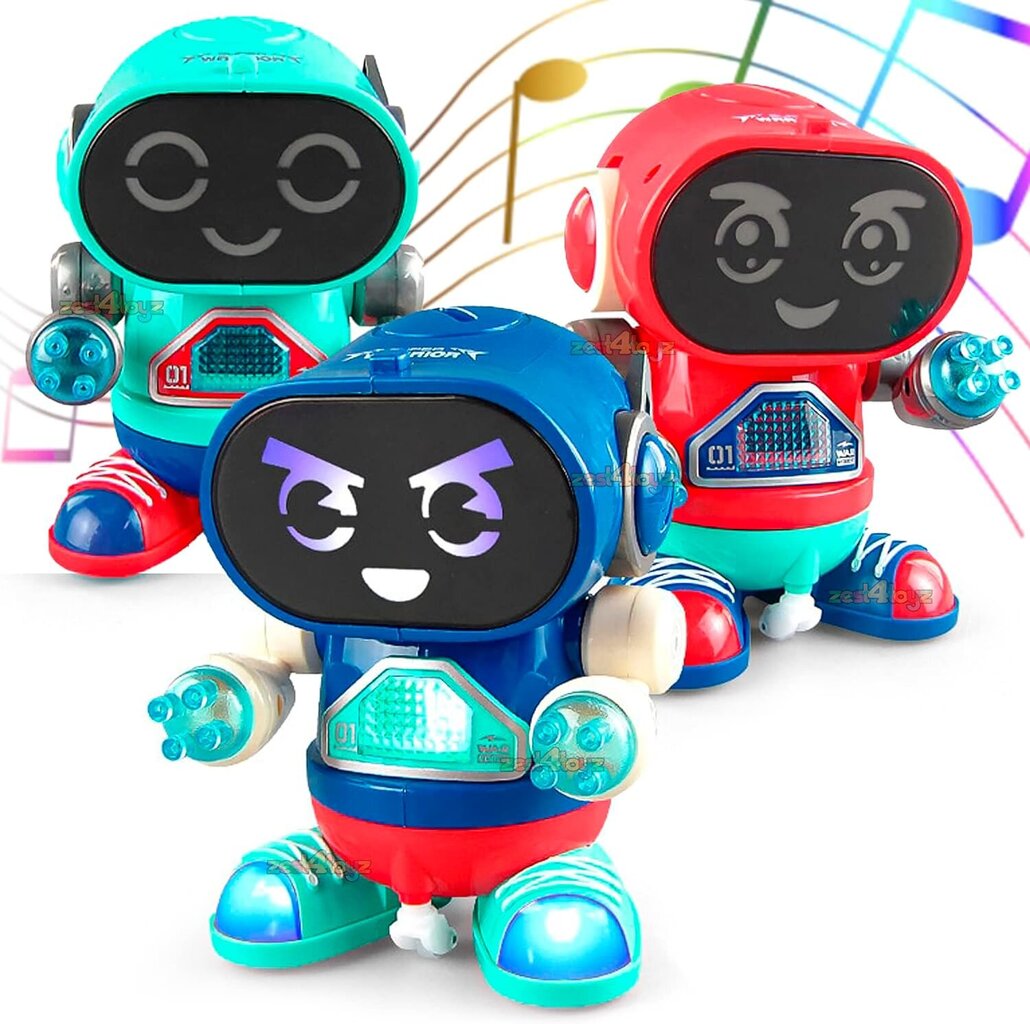 Tantsiv robot LED-valgustuse ja muusikaga Dancing Robot Rock цена и информация | Arendavad mänguasjad | kaup24.ee
