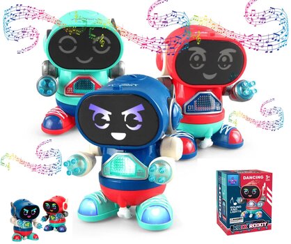 Tantsiv robot LED-valgustuse ja muusikaga Dancing Robot Rock hind ja info | Arendavad mänguasjad | kaup24.ee