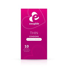 Презервативы EasyGlide Extra Thin Condoms, 10 шт. цена и информация | Презервативы | kaup24.ee